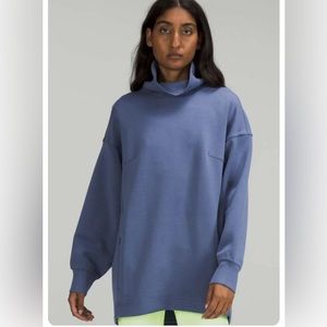 Lululemon Modal-Blend Turtleneck Sweatshirt In Blue Water Drop
